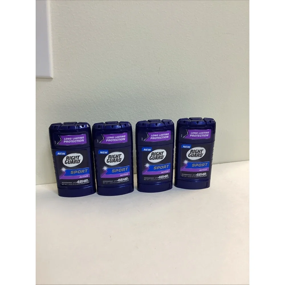 Right Guard Sport Active 48 HR Solid Anti-Perspirant Deodorant 2.6oz LOT of (4)